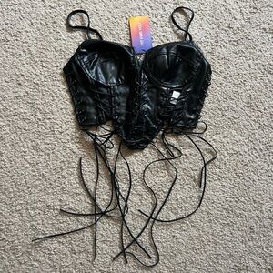 SHEIN Lace- Up Corset